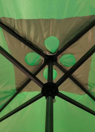 "парасолька expanse: 3x3 м з вітровим клапаном і елегантним срібним покриттям"2 фото