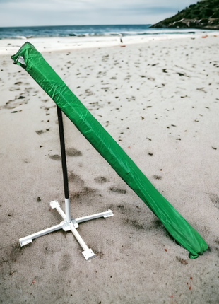 "зонт expanse: 3x3 м с ветровым клапаном и элегантным серебряным покрытием"4 фото