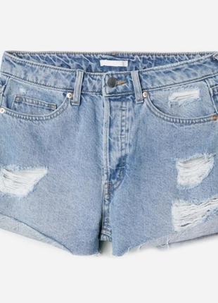 Шорти джинсові на високій посадці