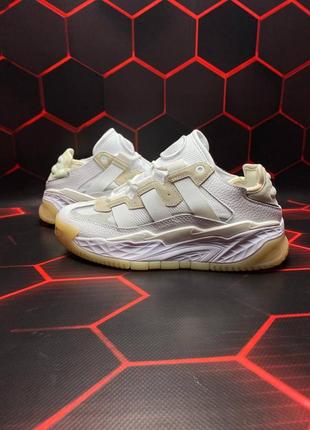 Мужские кроссовки adidas niteball white beige 45