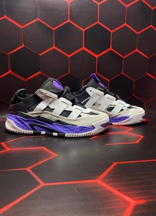Мужские кроссовки adidas niteball white violet 41,44