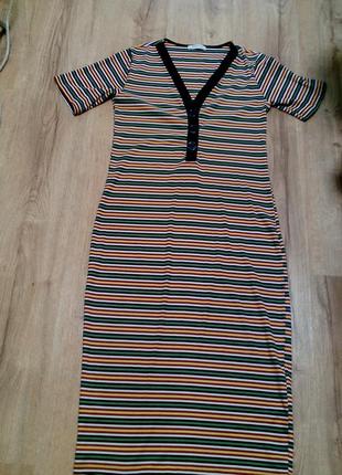 Прямое платье макси zara
