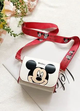 Упражнение детское маленькое сумочка в стиле Дисней микки маус белое (338)