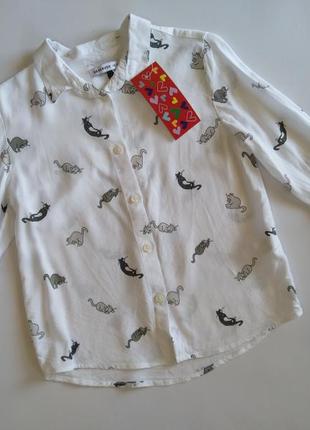 Рубашка reserved на 4-5 лет