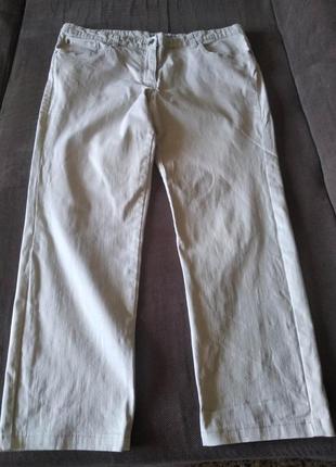 Р 16 / 52-54. стильные бежевые штаны (брюки, джинсы) зауженные5 фото