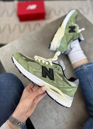 Кроссовки new balance 990v3 jjjound olive