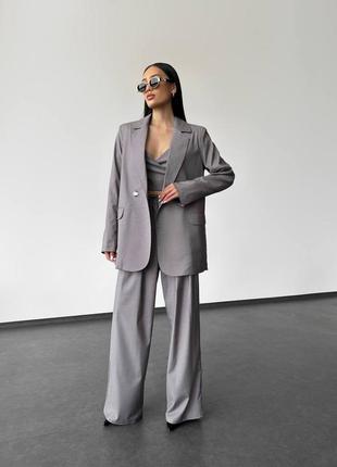 Костюм 2-ка штани + топ (жакет окремо в продажу)