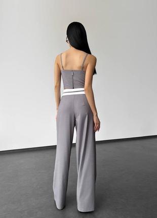 Костюм 2-ка штани + топ (жакет окремо в продажу)