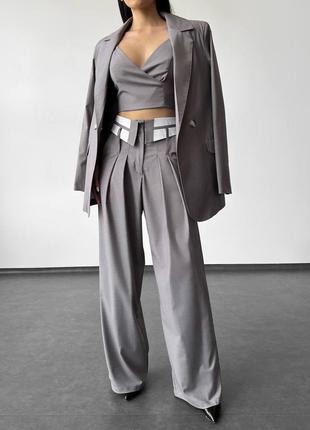 Костюм 2-ка штани + топ (жакет окремо в продажу)