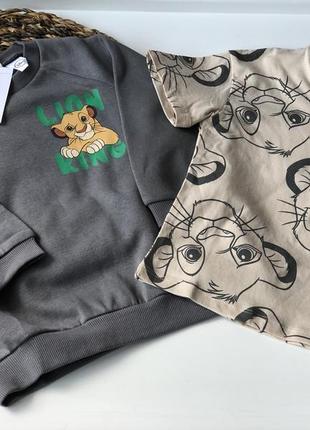 Футболка h&m simba disney 12-18 міс 86 см3 фото