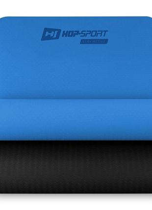 Мат для фитнеса и йоги hop-sport tpe 0,6 см hs-t006gm синий