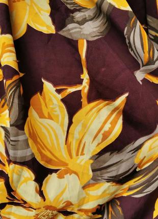 Шаровары в принт цветы с защипами штаны сальвары брюки летние в этно бохо индийском стиле3 фото