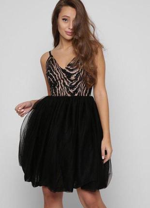 Плаття carica kp-10313-8 m чорний