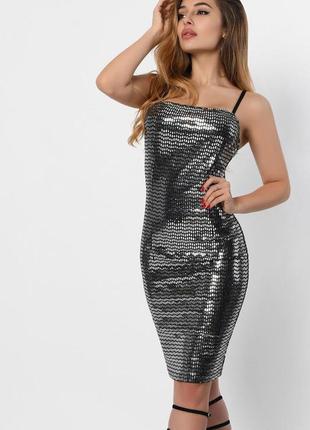 Плаття carica kp-10304-20 m сільвер