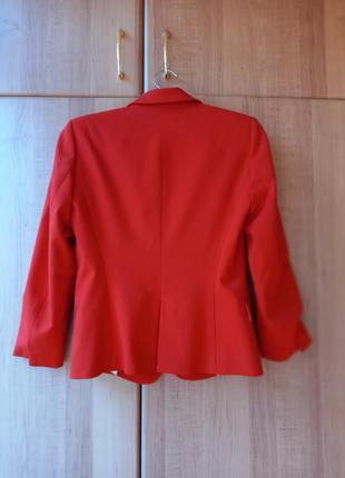 ❗️распродаж❗️новый красный / алый классический деловой маленький пиджак zara.3 фото