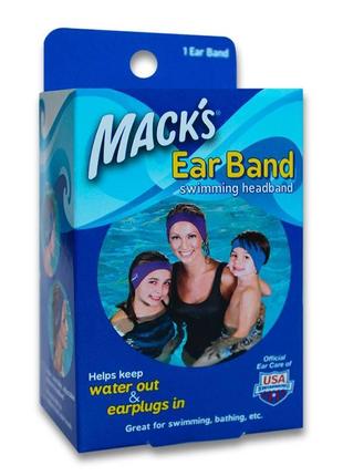 Плавательная повязка на голову mack`s ear band