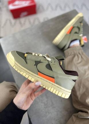 Кроссовки nike air dunk jumbo medium olive1 фото