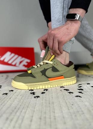 Кроссовки nike air dunk jumbo medium olive5 фото