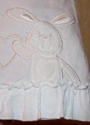 Белоснежный вельветовый сарафан, платье девочке 9-12 мес6 фото