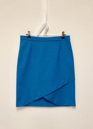 🎁 яскрава блакитна спідниця олівець mohito / синя міні / блакитна спідниця-олівець