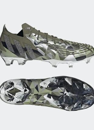 Супер копочки adidas swarovski x predator edge.1 fg 'focus olive crystal'