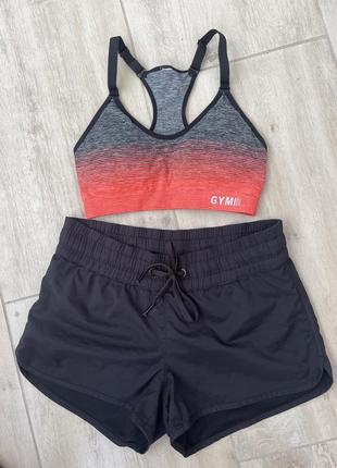 Женские спортивные шорты h&m sport xs/s5 фото