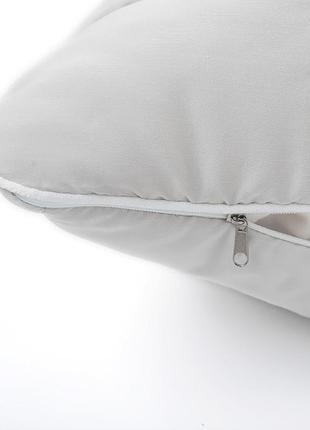 Подушка nordic comfort+ тм ideia 50х70 см на молнии серый перламутровый2 фото