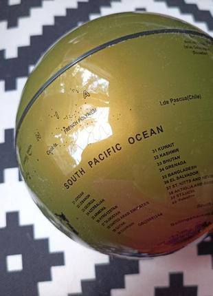 Золотой глобус ( глобус в руках) 15 см