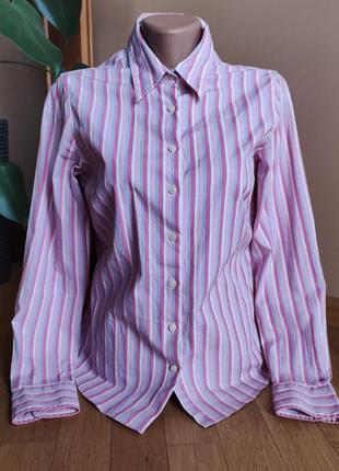 Крутая базовая рубашка в полоску tommy hilfiger (оригинал)1 фото