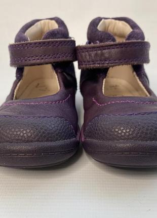 Кожаные туфли балетки clarks softly rose fst purple3 фото