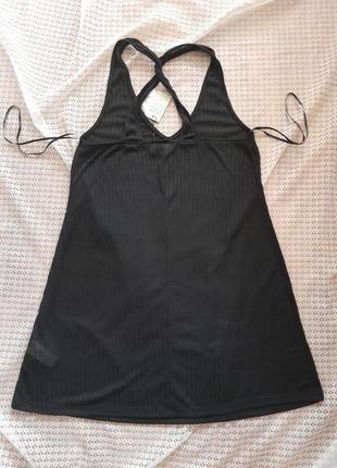 Легкое черное удлиненное майка, домашнее платье primark8 фото