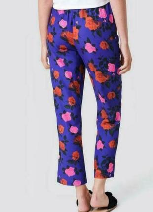 Женские брюки цветочный принт3 фото