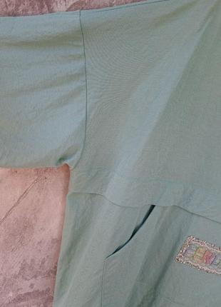 Женская стильная летняя туника, блузка, футболка, батал, ориентировочно 62-64р.р., см. замеры9 фото