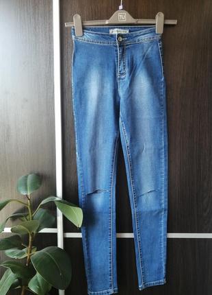 Красивые новые джинсы.не плотные, тянуться. denim4 фото