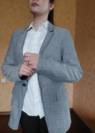 Пиджак zara серый, м3 фото