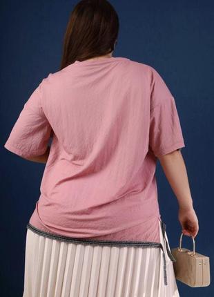 Женская стильная летняя туника, блузка, футболка, батал, ориентировочно 58-64р.р., см. замеры10 фото