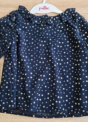 Стильная блузочка на маленькую модницу h&amp;m. оригинал из сша.2 фото