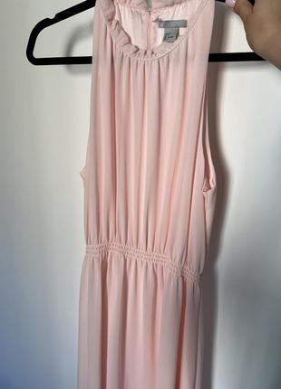 Платье нежного розового цвета бренда h&amp;m10 фото