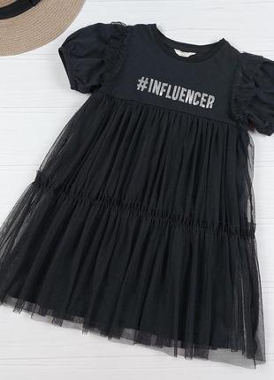 Стильное платьице от river island mini 3-4 лет, 98-104 см.