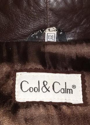 Оригинальная кожано-замшевая куртка-разлетайка cool$calm т урция р. l-xl-xxl3 фото
