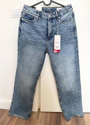 S.oliver світло-сині джинси, нові прямі, літні, 36 розмір1 фото