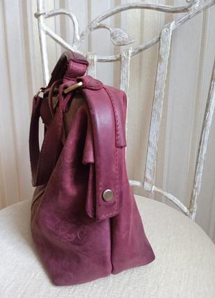 Женская кожаная сумка-портфель.8 фото