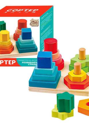 Сотрер 94620 (36) "4fun game club wood", "логическая пирамидка", в коробке
