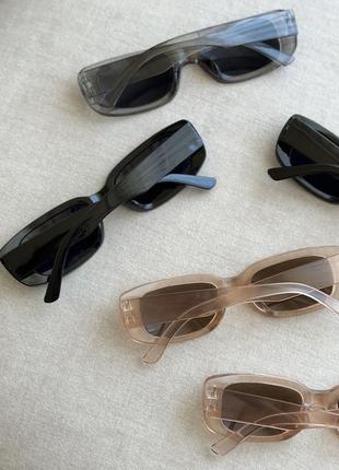 Солнечные очки, черные, серые, коричневые солнцезащитные очки4 фото