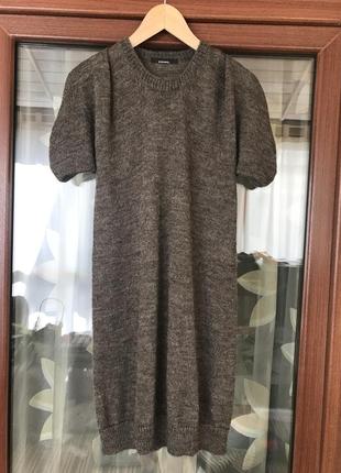 Платье из альпака стильное модное дорогой бренд stefanel размер s