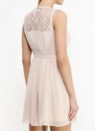 Нарядна літня сукня міні плаття вечірнє з мереживом vero moda s/363 фото