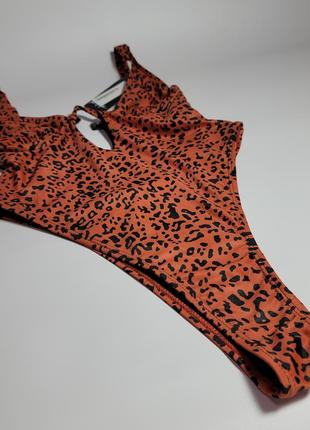 Экстравагантный купальник nasty gal leopard print новый, с биркой.7 фото