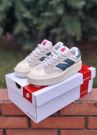 Женские кроссовки new balance ct302 beige green 39-40