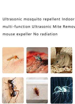 Новый стильный ультразвуковой отпугиватель от насекомых, комаров и грызунов в розетку 30 м28 фото