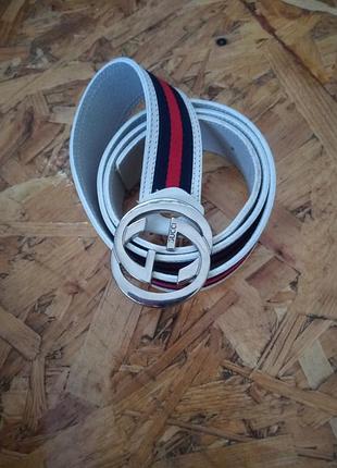 Шкіряний ремінь ремень gucci made in italy